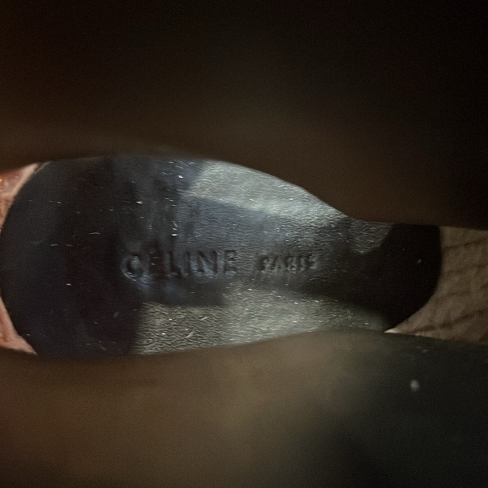 Celine Ponyhair Leopard Print Open Toe Espadrilles Size 6 - Picture 7 of 8